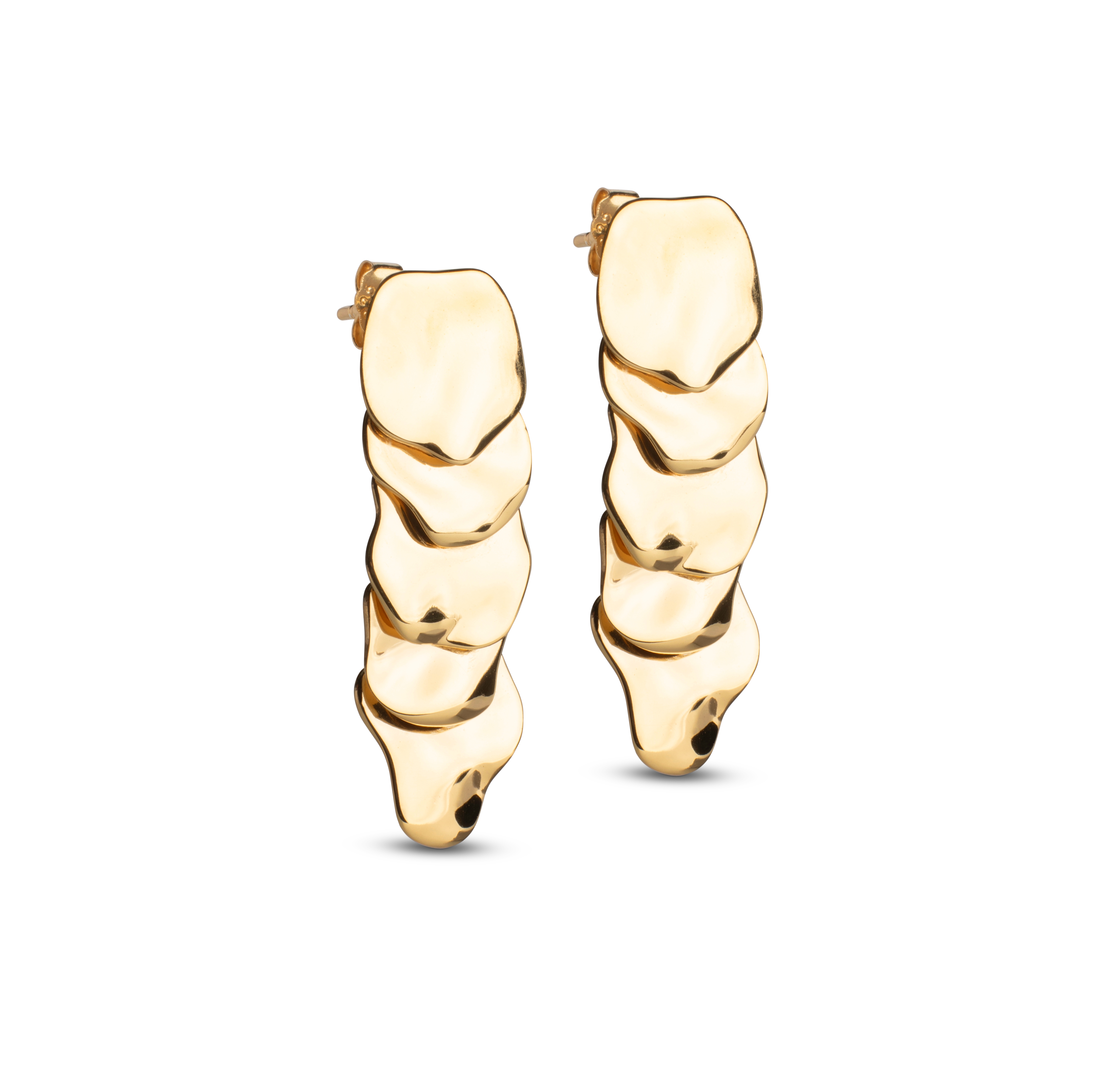 Sahara hængeøreringe - forgyldt